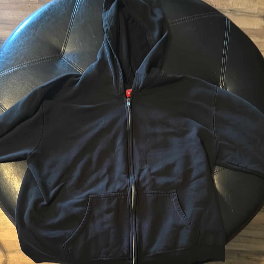 Hanes Black Zip-Up Hoodie